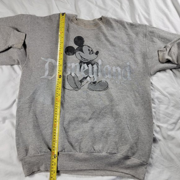 Disney X Hanes Adults Medium Gray Pullover Sweater Long Sleeve Winter Warm - Picture 8 of 9